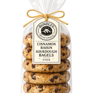 Cinnamon Raisin Sourdough Bagels – 6 Pack
