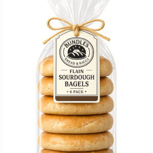 Plain Sourdough Bagels – 6 Pack